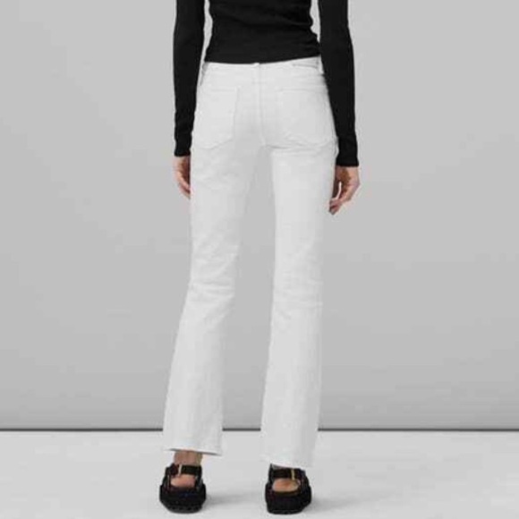 NWT Rag & Bone Peyton Bootcut - Optic White Mid-Rise Stretch Jean - Picture 2 of 8